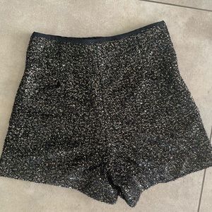 Sparkly shorts zara